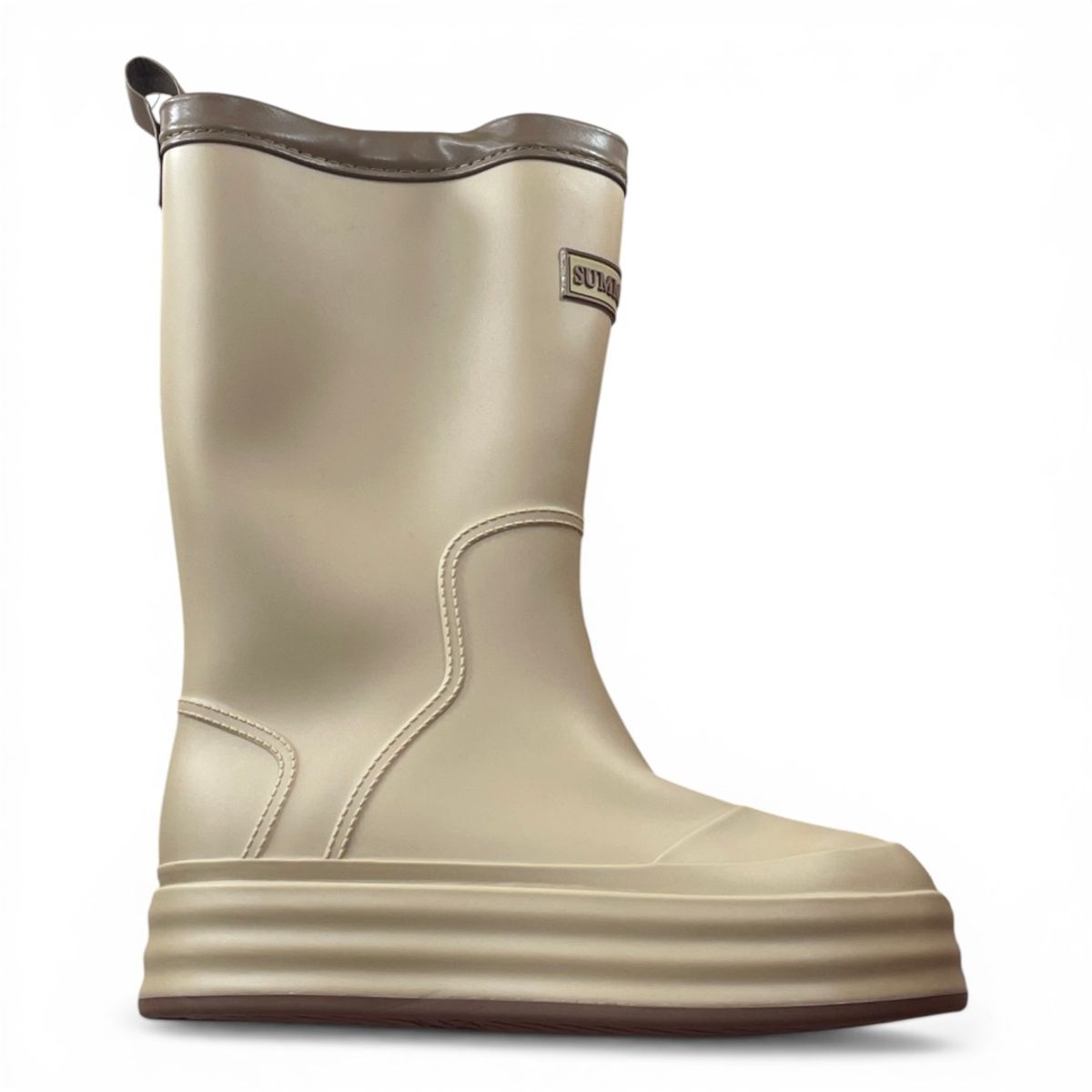 CARBIN - Botas De Agua Mujer Altas Plataforma Moda Invierno Comodas