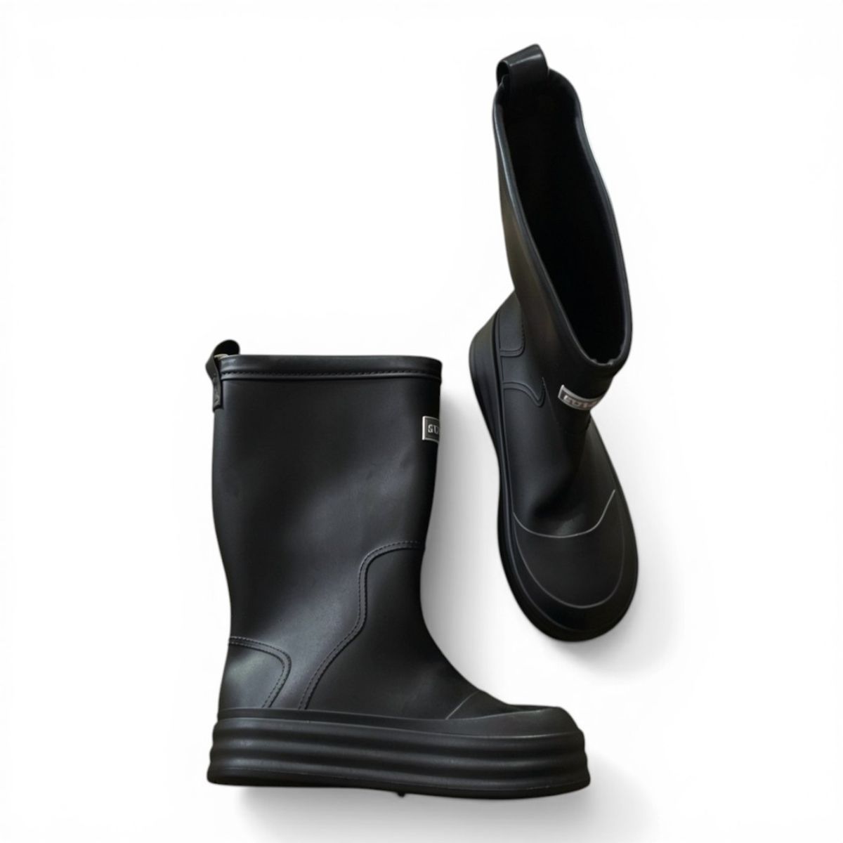 CARBIN - Botas De Agua Mujer Altas Plataforma Moda Invierno Comodas