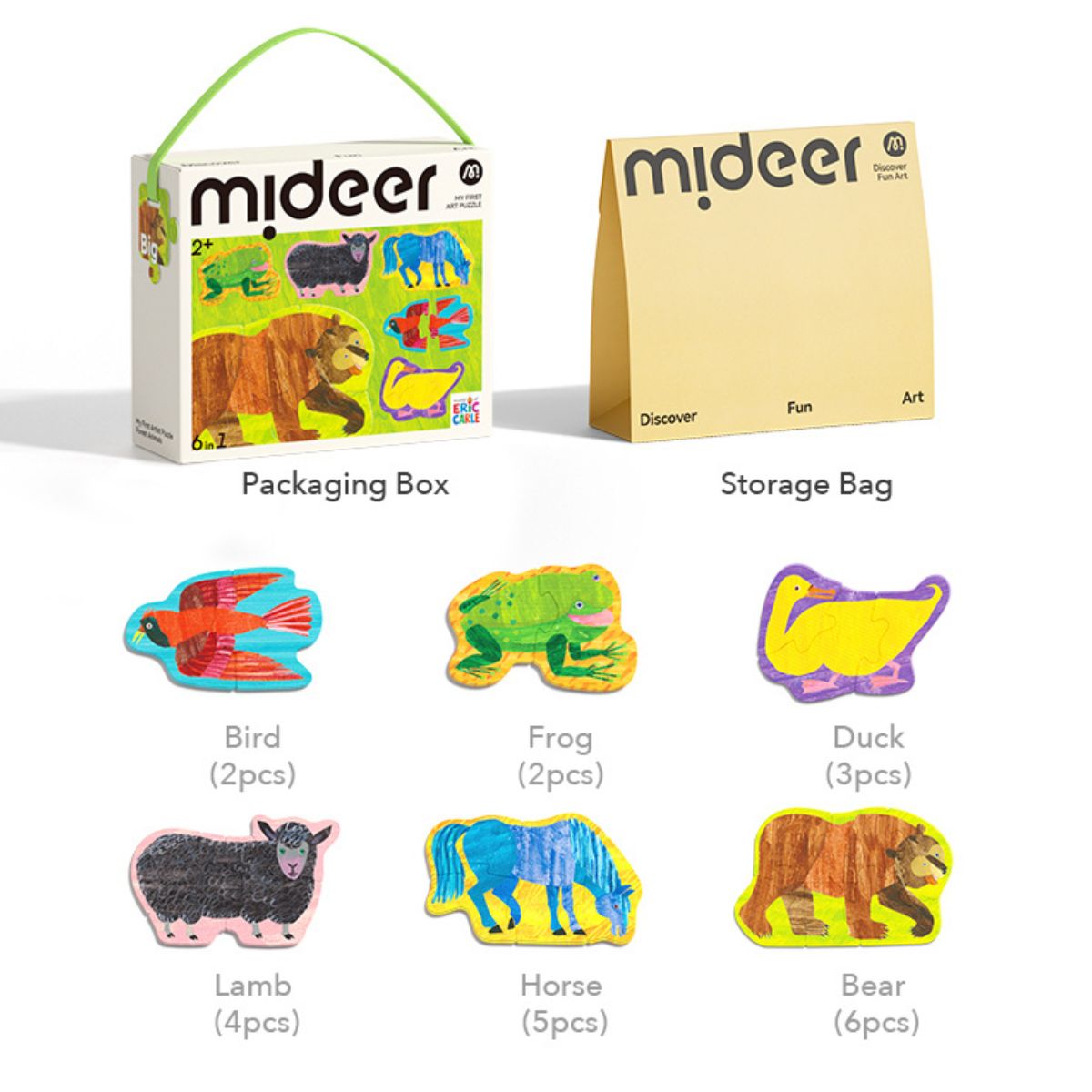 MIDEER - Mideer Mi Primer Puzzle Animales 25 Piezas
