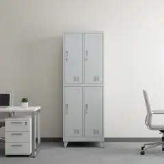 IGPRO - Locker 2 Cuerpos 4 Casilleros 180x60x45cm