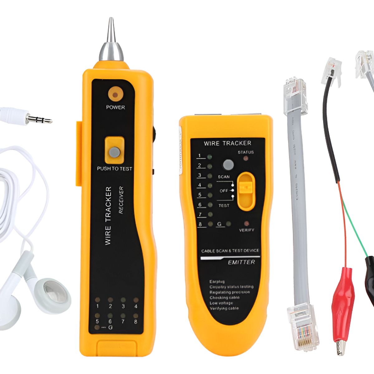 GENERICO - Tester De Red Probador Red Lan Rj45 Wire Tracker Cable Rj11