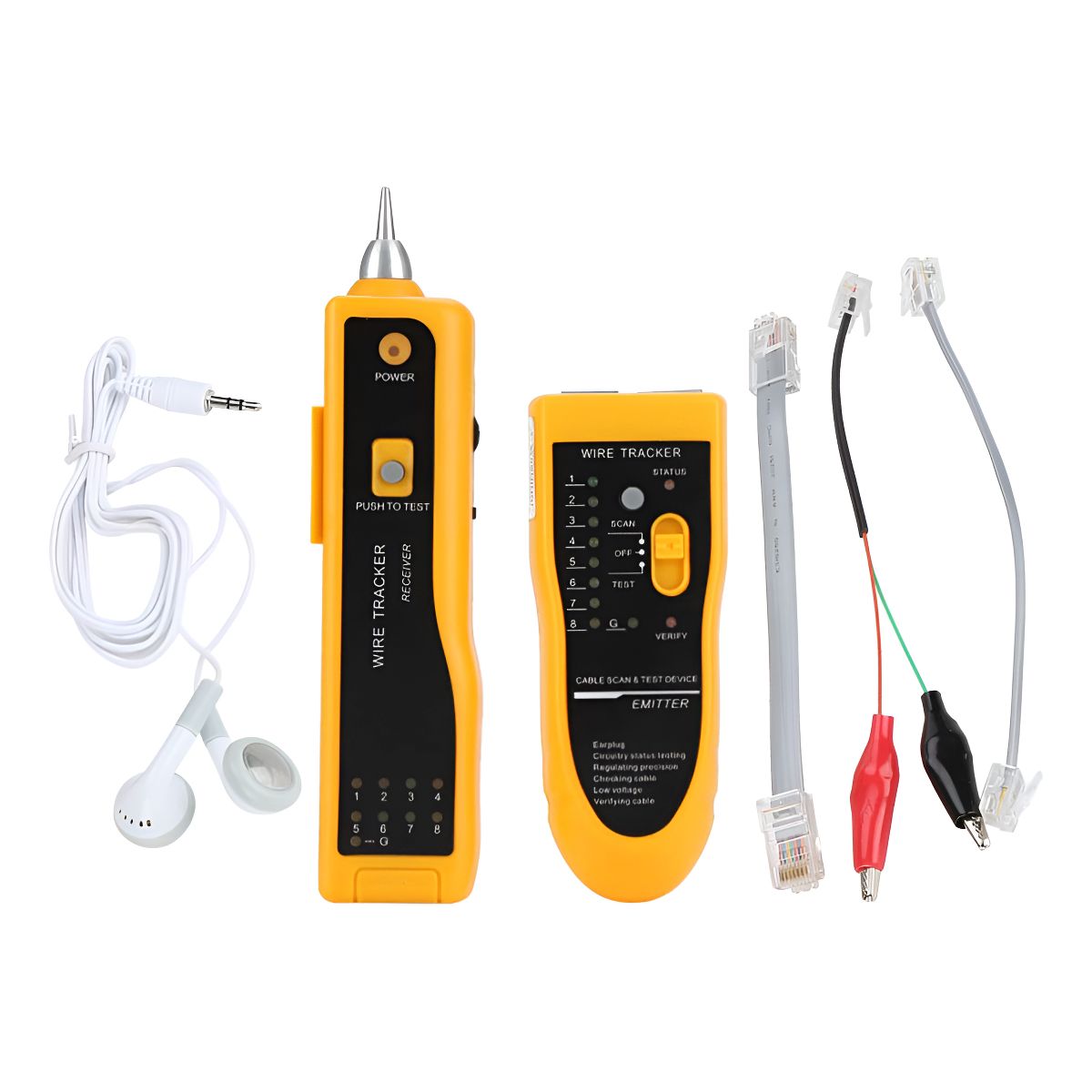 GENERICO - Tester De Red Probador Red Lan Rj45 Wire Tracker Cable Rj11