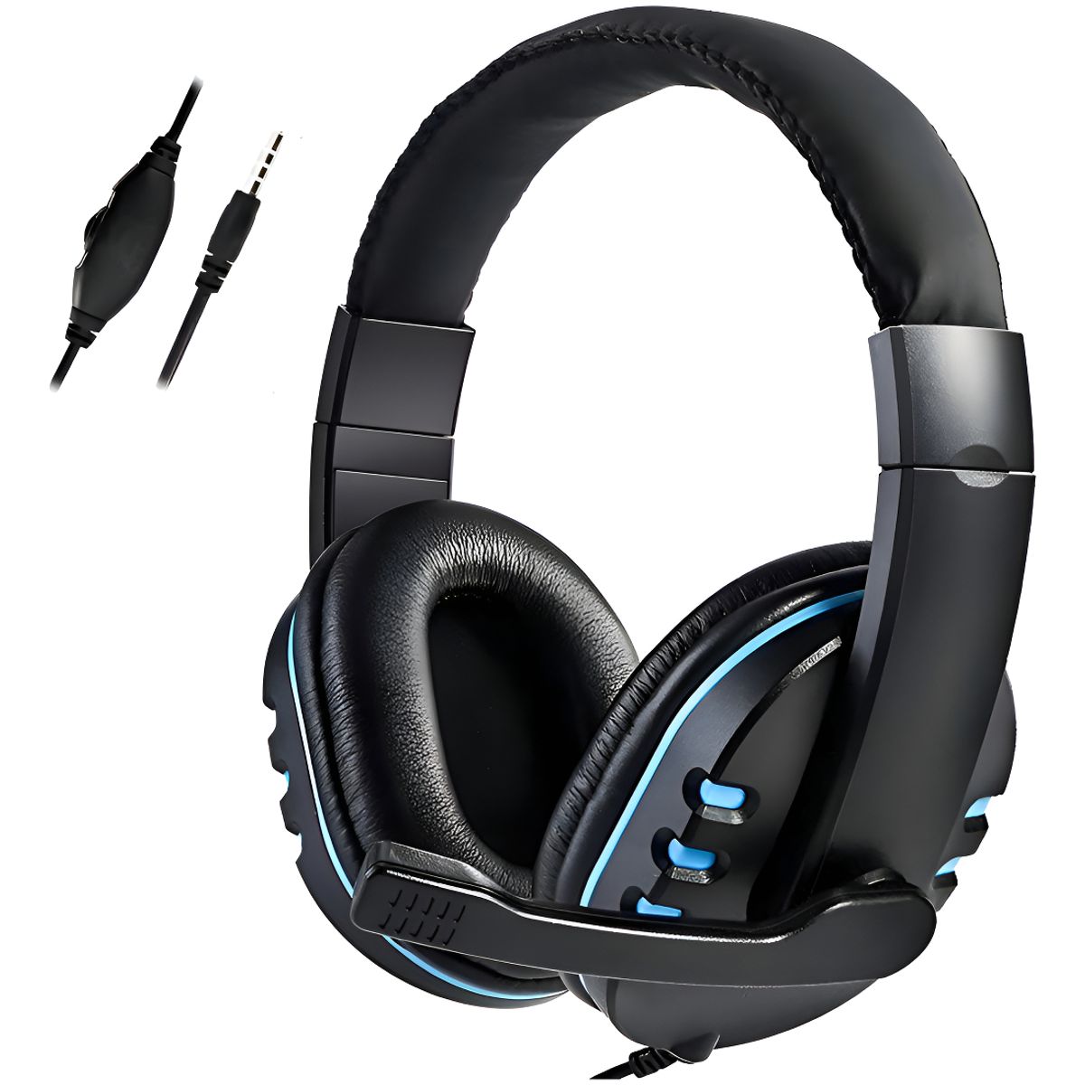 GENERICO - Audífono Gamer Micrófono Para Ps4 Notebook Teléfonos Xbox On Color Azul-240105 C714