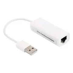 GENERICO - Adaptador Tarjeta De Red Lan Rj45 Usb 2.0 10100 Mbps