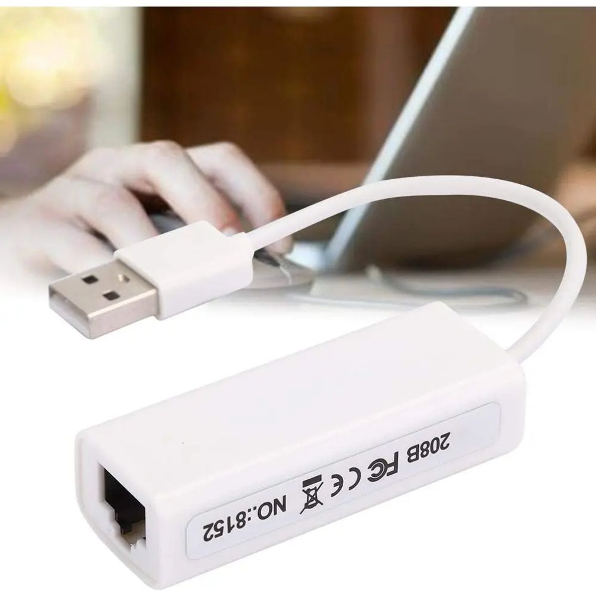 GENERICO - Adaptador Tarjeta De Red Lan Rj45 Usb 2.0 10100 Mbps