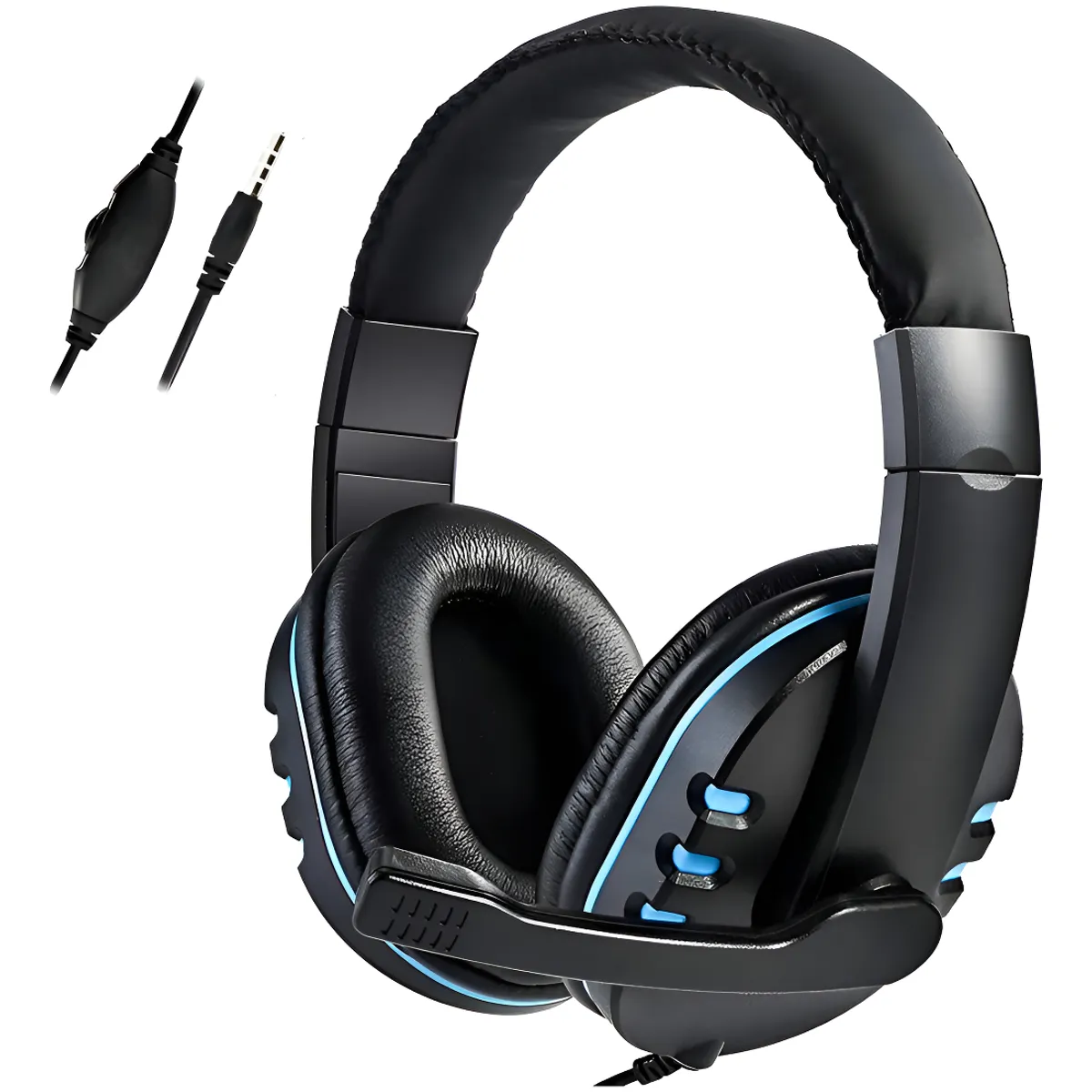 GENERICO - Audífono Gamer Micrófono Para Ps4 Notebook Teléfonos Xbox On Color Negro-240086 C714