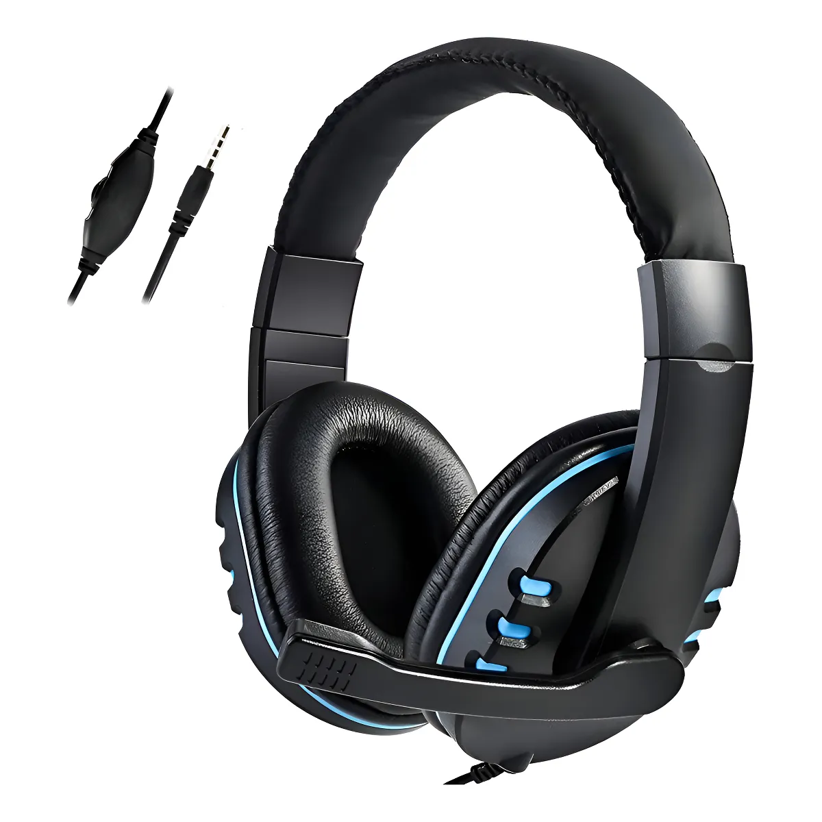 GENERICO - Audífono Gamer Micrófono Para Ps4 Notebook Teléfonos Xbox On Color Negro-240086 C714