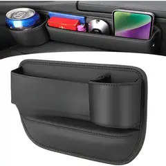 IRM - Organizador Entre Asientos Auto Caja De Almacenamiento Cuero