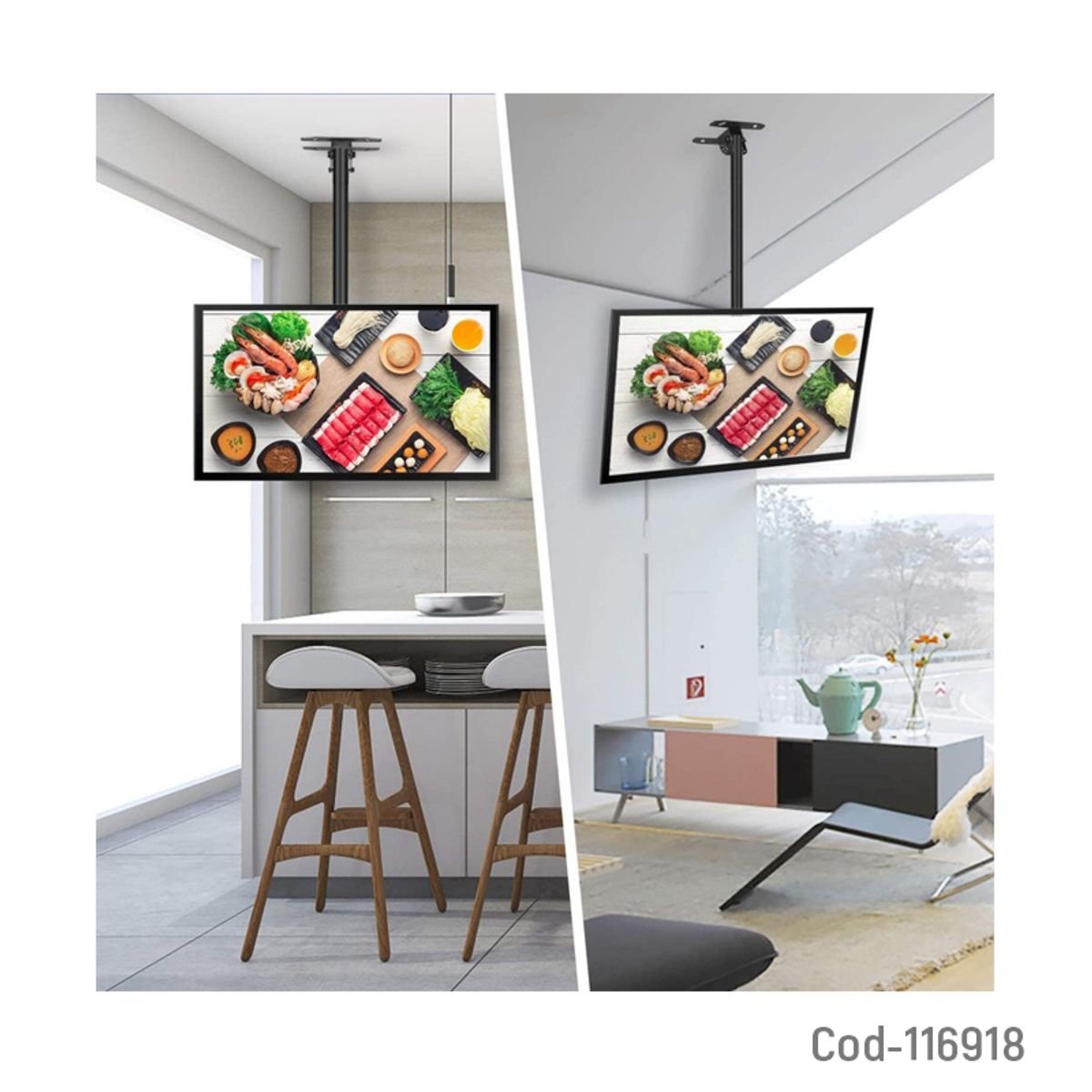 GENERICO - SOPORTE TV 26 -65 PARA TECHO