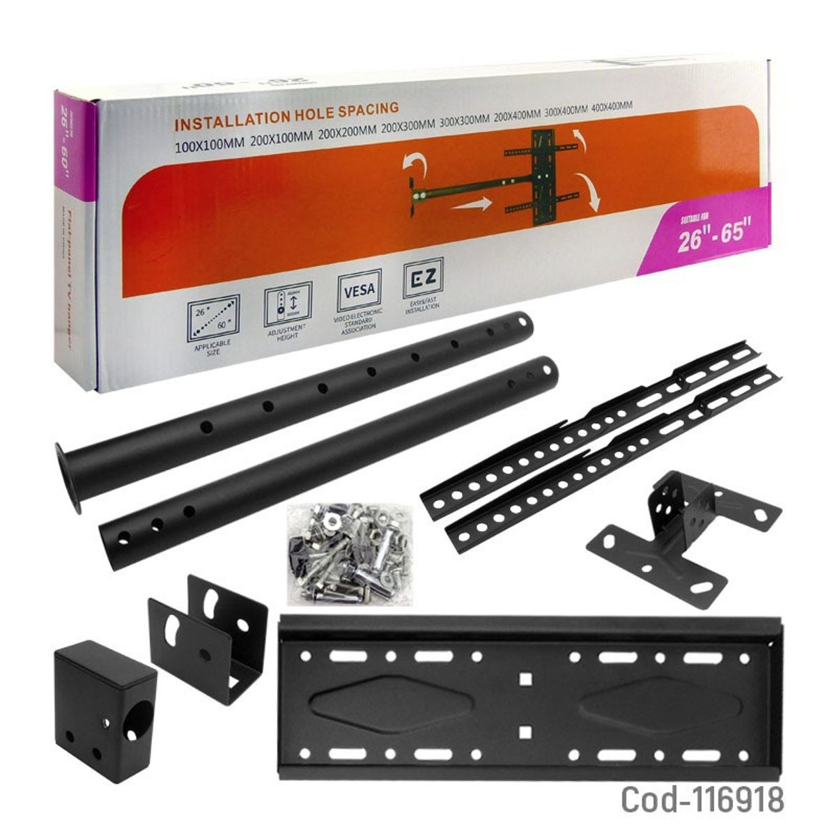 GENERICO - SOPORTE TV 26 -65 PARA TECHO