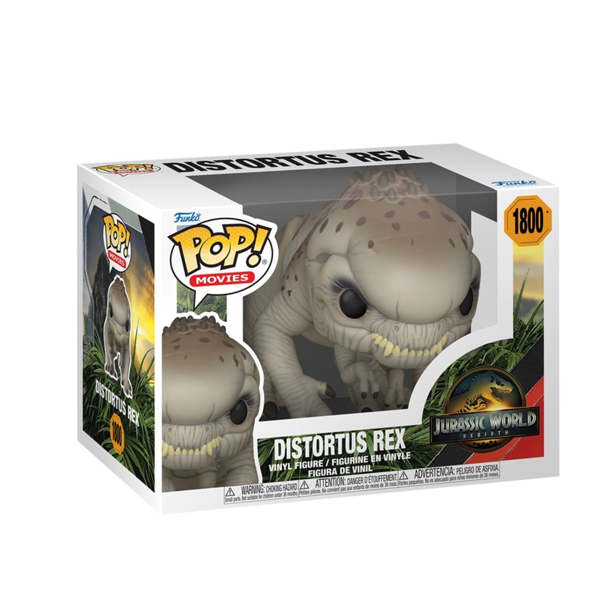 FUNKO - Funko Pop Jurassic World – Distortus Rex 1800 + Protector