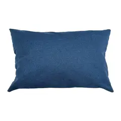 ELIZABETH PEPER - Funda Cojin Decorativo Diseño Lino Azul 60x40