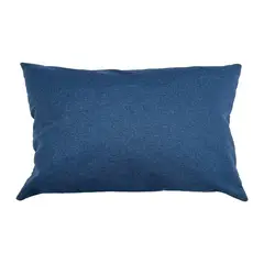 ELIZABETH PEPER - Funda Cojin Decorativo Diseño Lino Azul 80x40