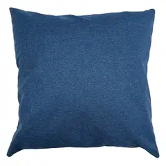 ELIZABETH PEPER - Cojin Decorativo Diseño Lino Azul 45x45 Relleno