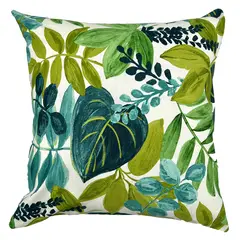 ELIZABETH PEPER - Cojin Decorativo Diseño Verde Botanico 60x60 Relleno