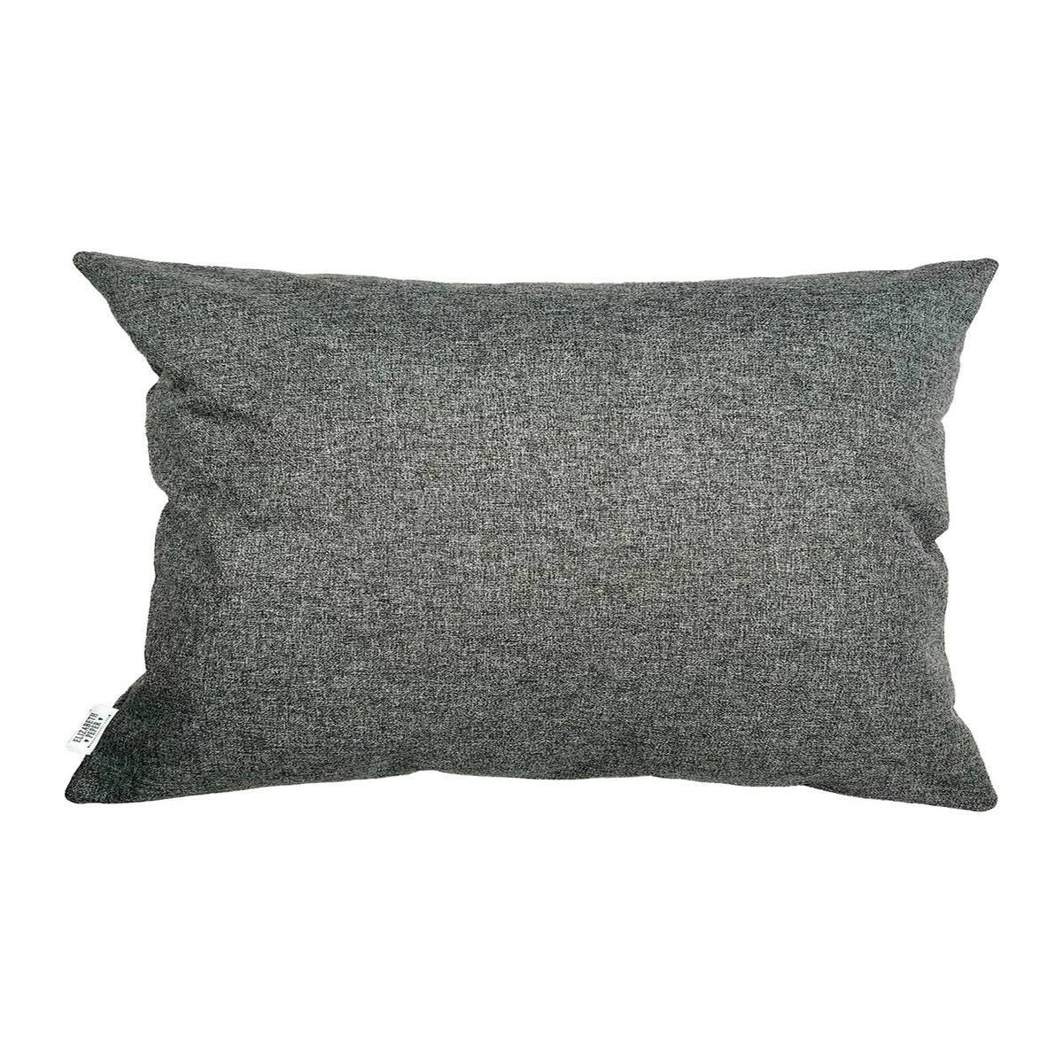 ELIZABETH PEPER - Cojin Decorativo Diseño Lino Gris 50x30 Relleno