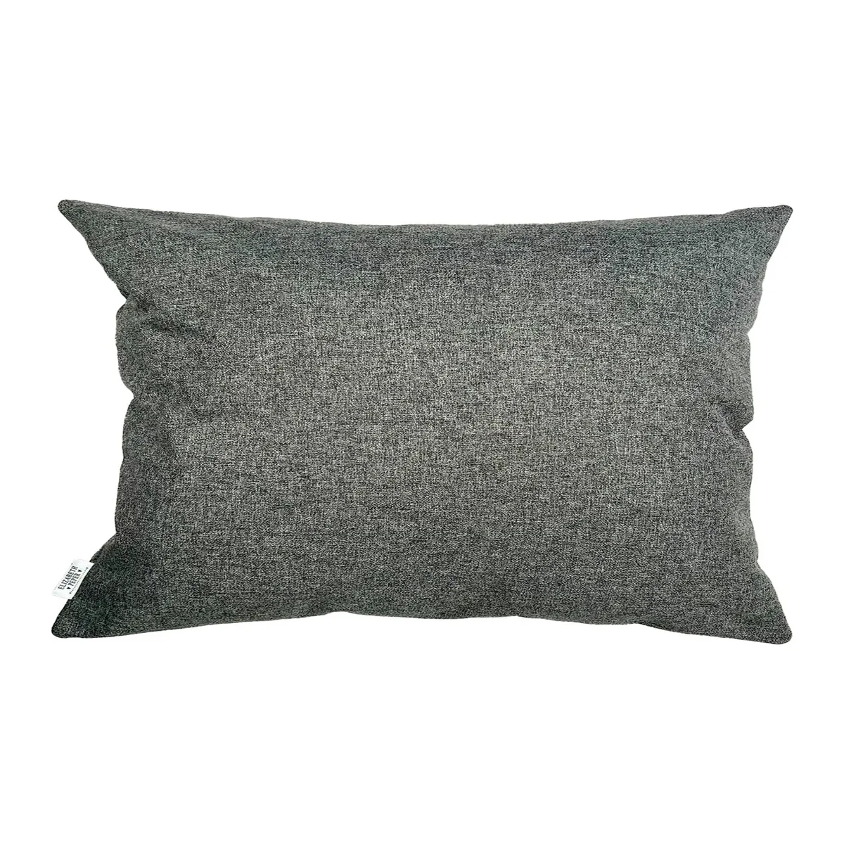ELIZABETH PEPER - Cojin Decorativo Diseño Lino Gris 60x40 Relleno
