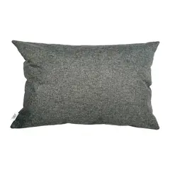 ELIZABETH PEPER - Cojin Decorativo Diseño Lino Gris 80x40 Relleno
