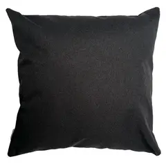 ELIZABETH PEPER - Funda Cojin Decorativo Diseño Lino Negro 45x45