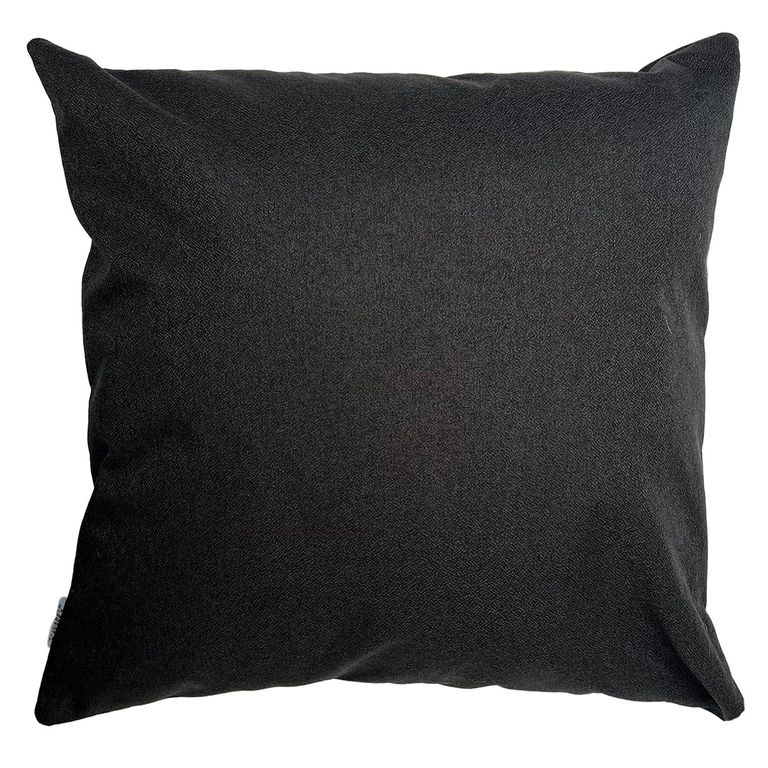 Funda Cojin Decorativo Diseno Lino Negro 60x60