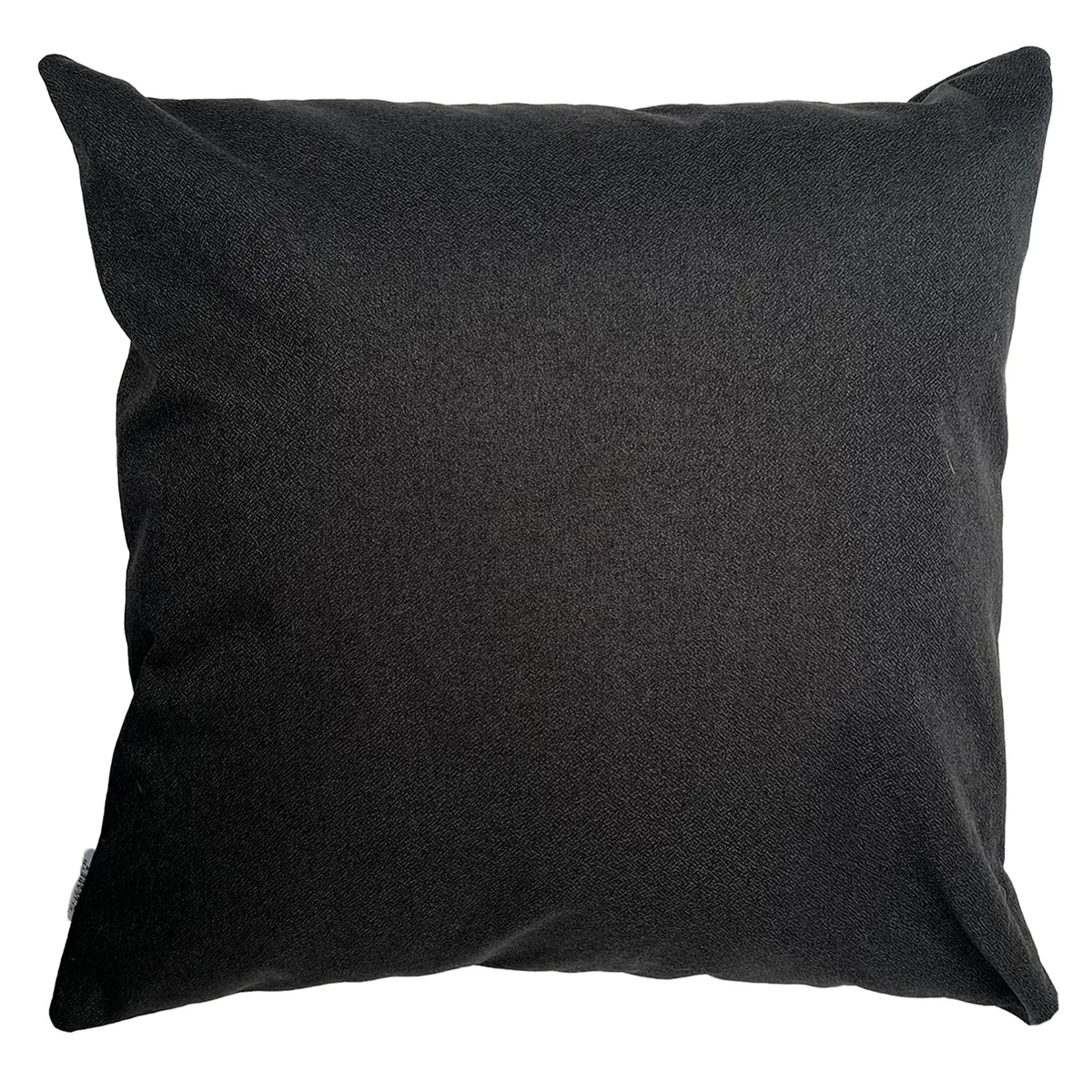 ELIZABETH PEPER - Cojin Decorativo Diseño Lino Negro 50x50 Relleno
