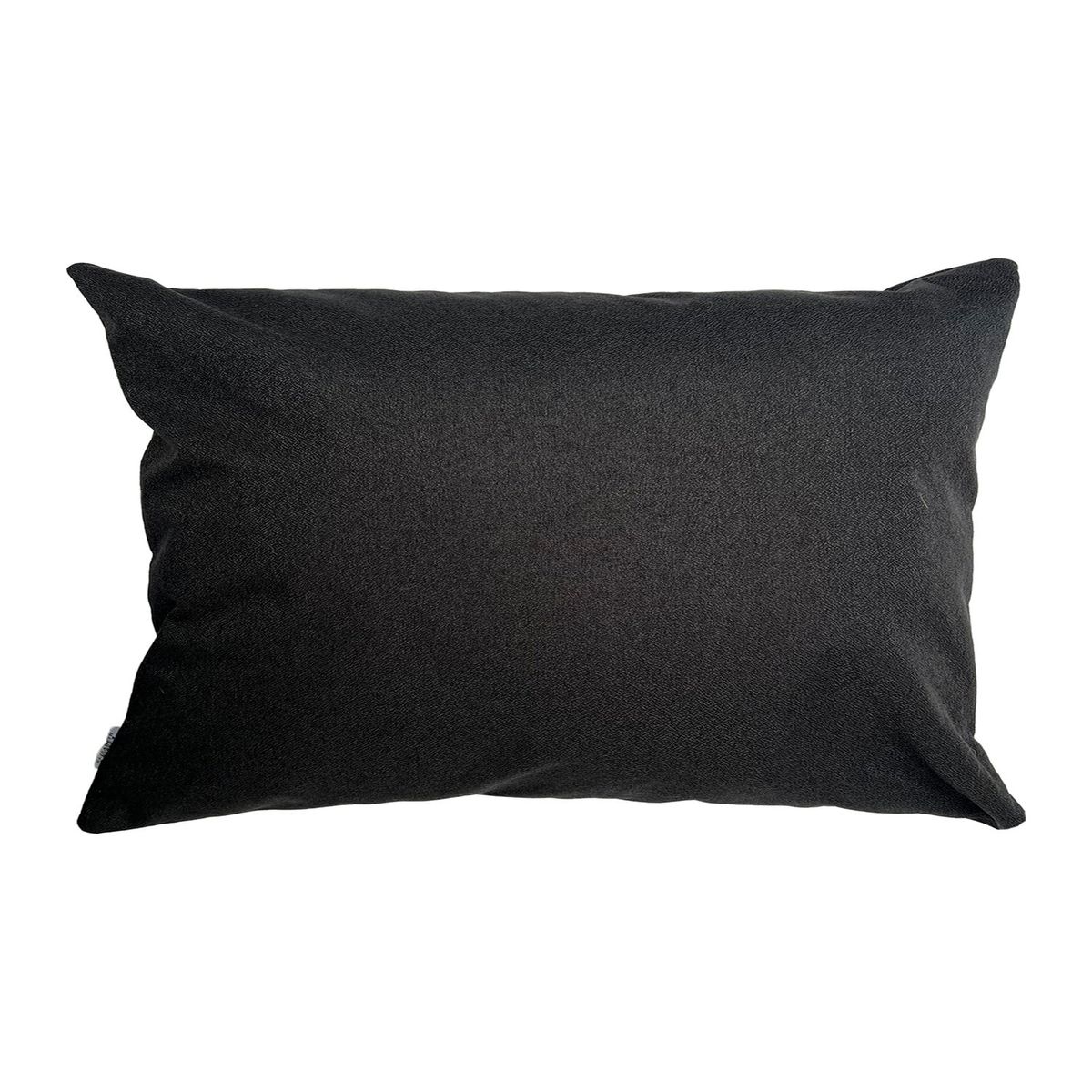 ELIZABETH PEPER - Cojin Decorativo Diseño Lino Negro 60x40 Relleno