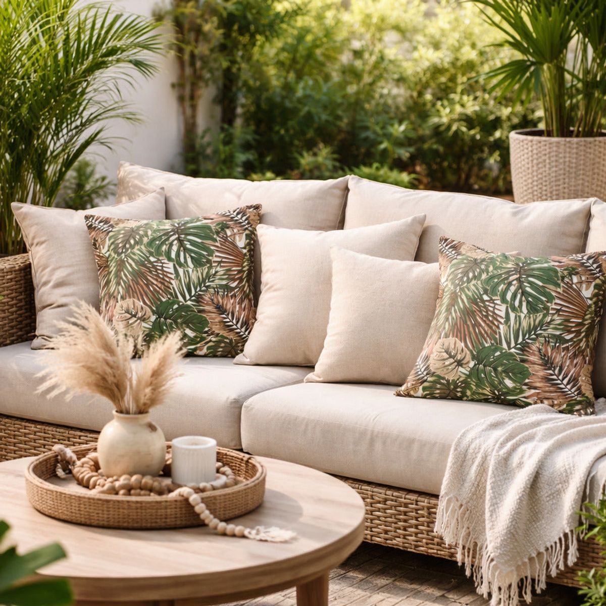 ELIZABETH PEPER - Funda Cojin Decorativo Diseño Encanto Ramos 45x45