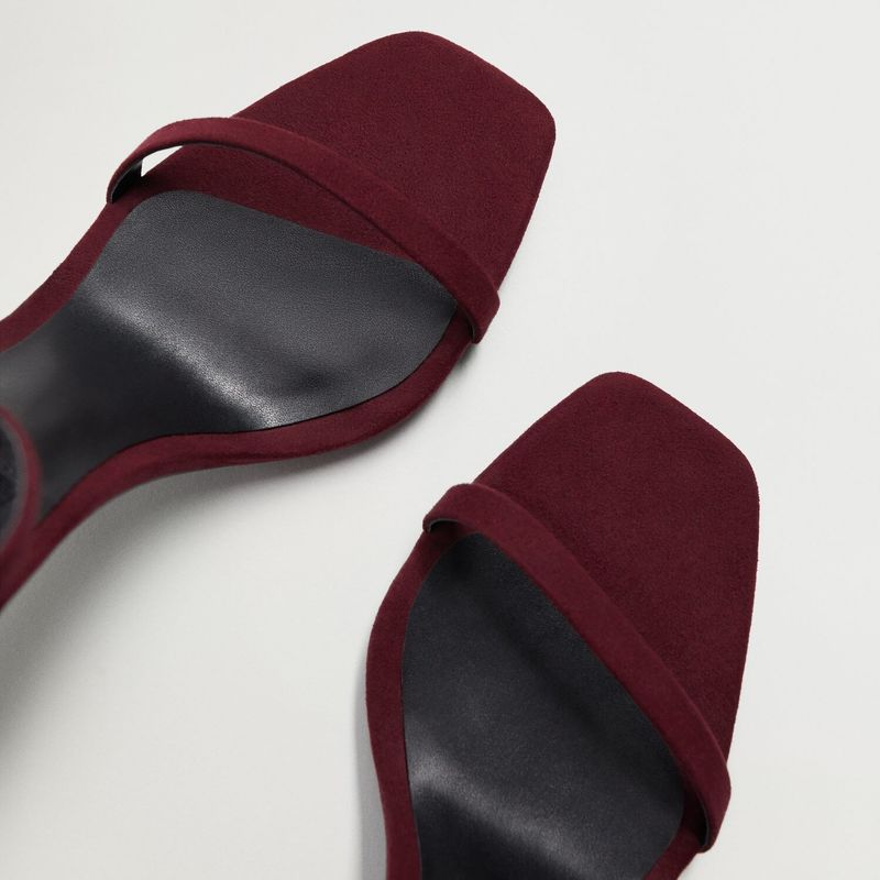 MANGO - Sandalias Mujer Roja