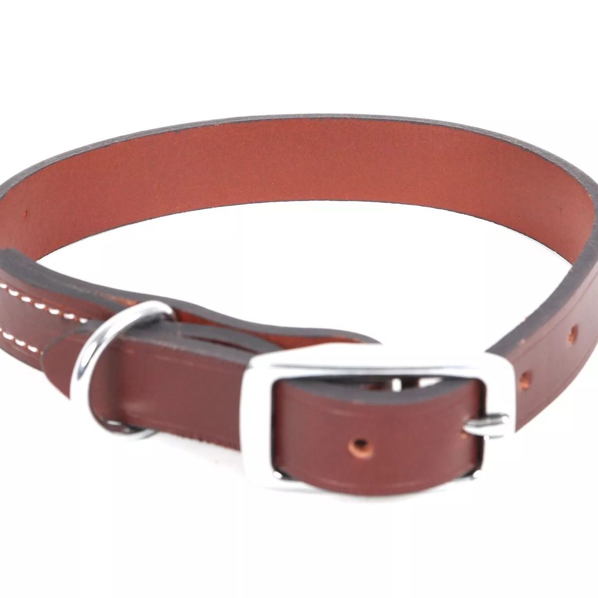 GENERICO - Correa Collar De Perro Cuero Pets Fun Talla M