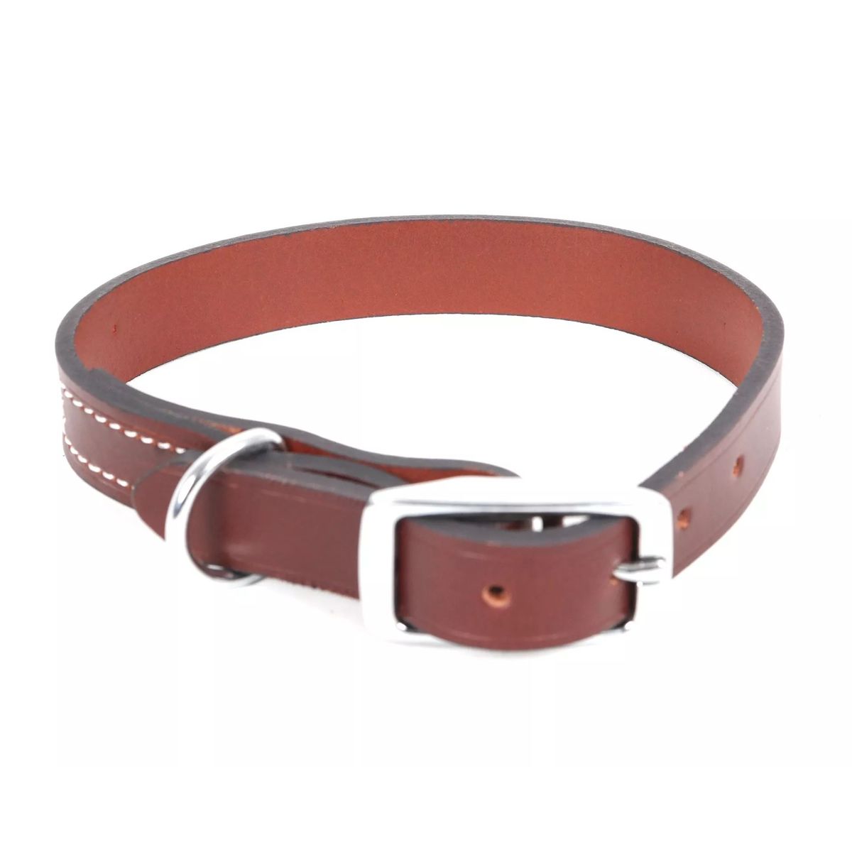 GENERICO - Correa Collar De Perro Cuero Pets Fun Talla M