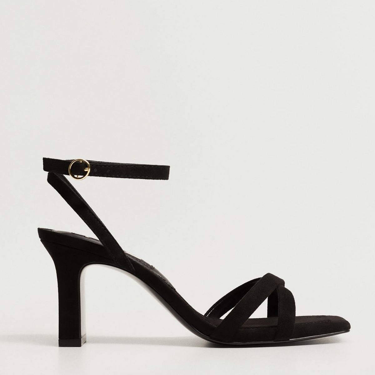 MANGO - Sandalias Mujer Negra