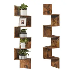 WUWAWDOGA - Repisas Flotantes Esquinera De Melamina Modernas Rústica-5ni