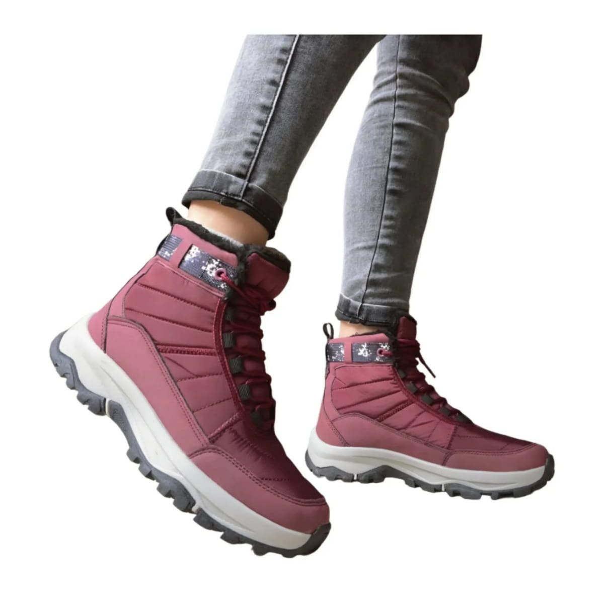 OMAS - Botin Impermeable Para Nieve Y Lluvia Con Chiporro