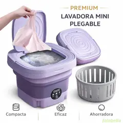 GENERICO - Lavadora Automática Plegable Portátil Lavado Rápido y Eficiente para tus Prendas Esenciales