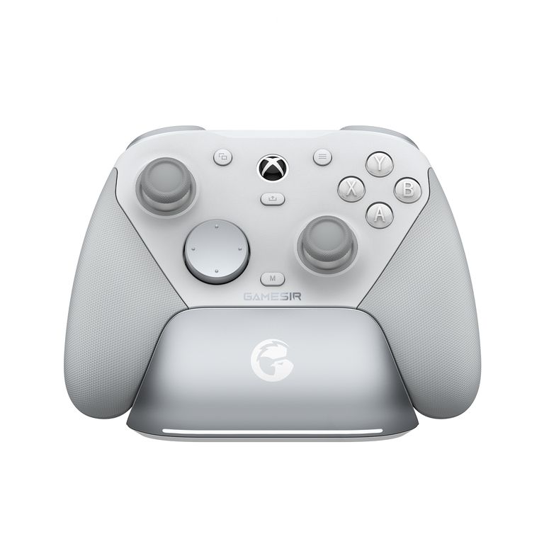 GAMESIR Control Alámbrico G7 Pro con estación de carga para Xbox, PC y Android - Blanco