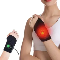 GENERICO - Muñequera Térmica Eléctrica Compresa Calor Ajustable Usb