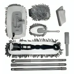 GENERICO - Kit Cepillos De Microfibra Auto Hogar Interior Y Exterior