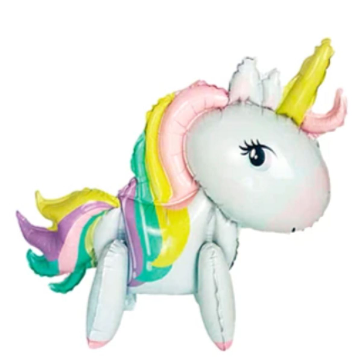 GENERICO - Globo metalico unicornio 60x55cm