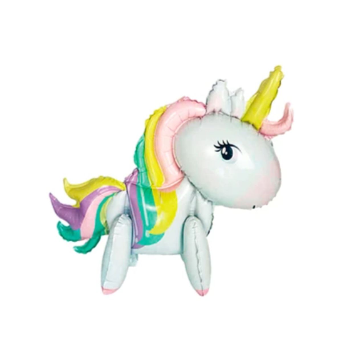GENERICO - Globo metalico unicornio 60x55cm