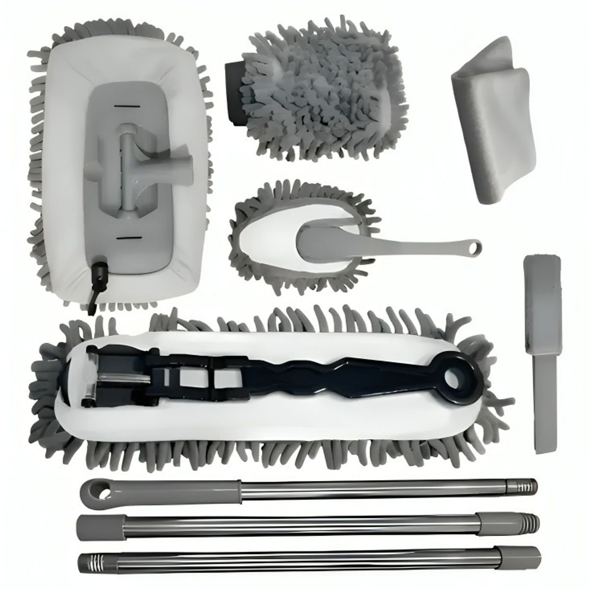GENERICO - Kit Cepillos De Microfibra Auto Hogar Interior Y Exterior