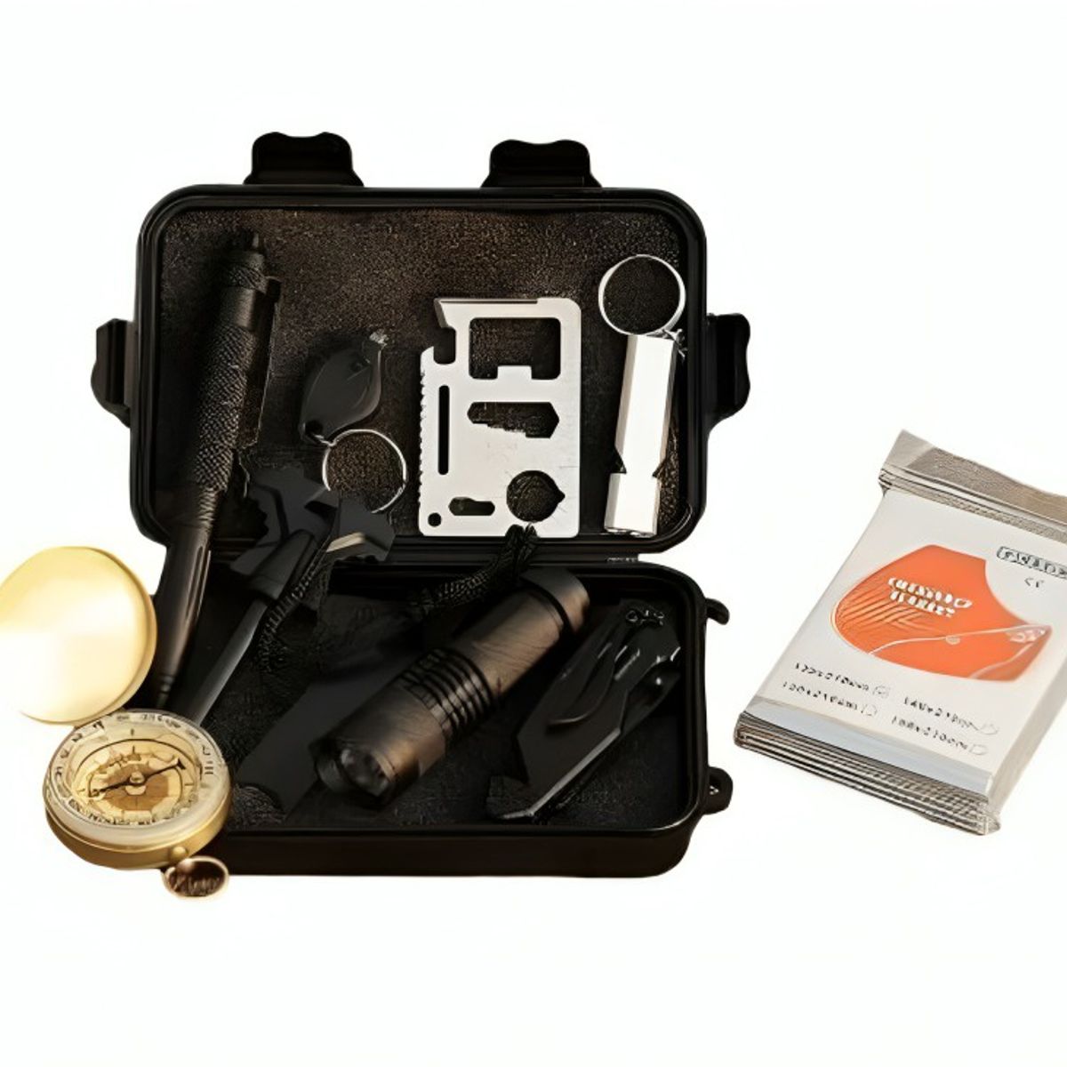 GENERICO - Kit Herramientas De Supervivencia Camping 10 En 1
