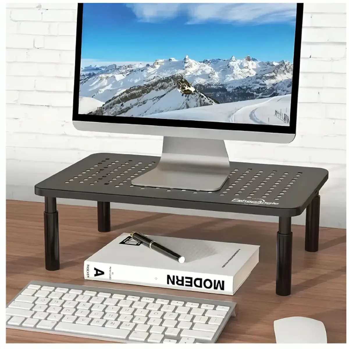 GENERICO - Base Mesa Monitor Alzador 3 Niveles Ajustable Notebook Pc