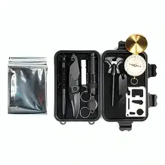 GENERICO - Kit Herramientas De Supervivencia Camping 10 En 1