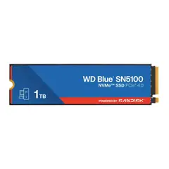 WESTERN DIGITAL - SSD WD Blue SN5100 1TB NVMe PCIe Gen4 M.2 2280, 7100MB/s, SSD interno, Alto Rendimiento