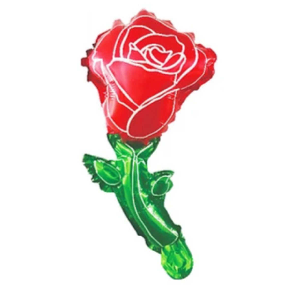 GENERICO - Globo metálico mini rosa roja