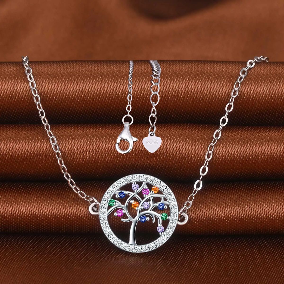 VOUSEZ - Pulsera plata 925 arbol de la vida mujer joya