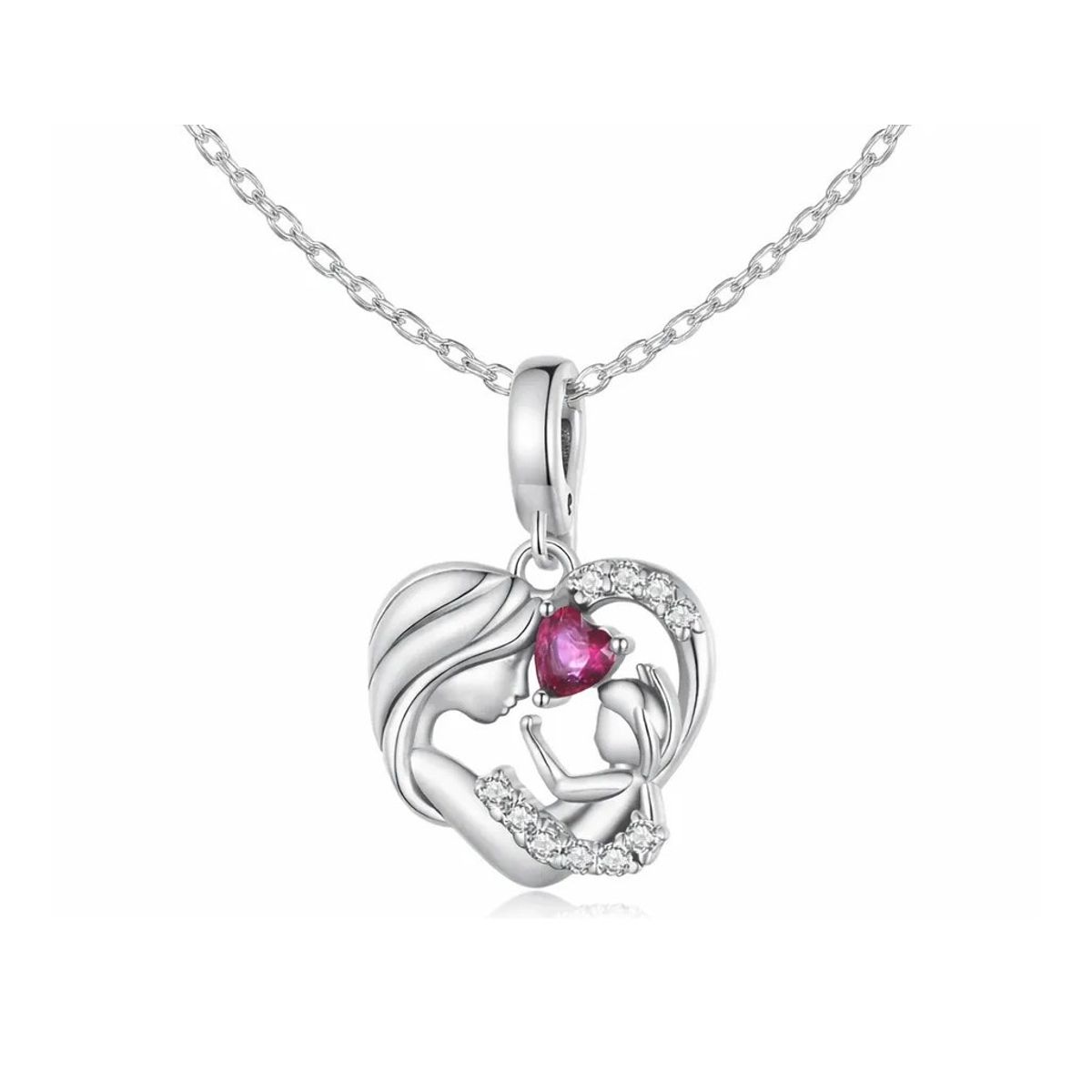 VOUSEZ - Collar plata 925 mama bebe hija regalo