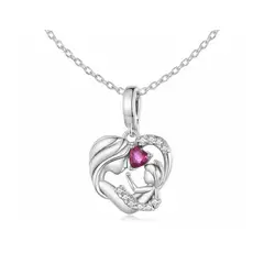 VOUSEZ - Collar plata 925 mama bebe hija regalo