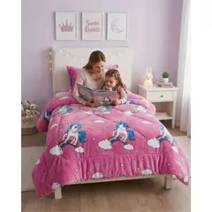 GENERICO - Plumon Plush de Chiporro Ultra Suave Para Invierno Plaza y media