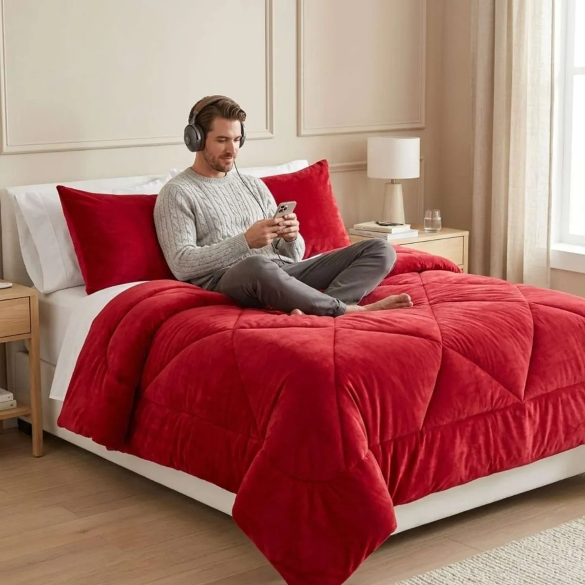 GENERICO - Plumon Plush de Chiporro Ultra Suave Para Invierno Plaza y media